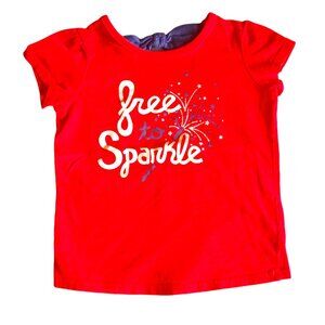 Jumping Beans Patriotic Cap Sleeve  24 Months Red